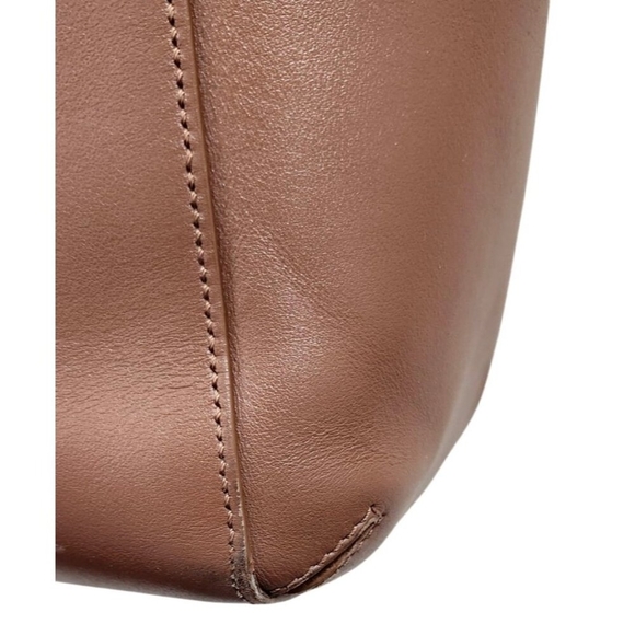 Everlane Cognac Brown Leather The Form Bag Purse Italian Made Preowned - Picture 9 of 16